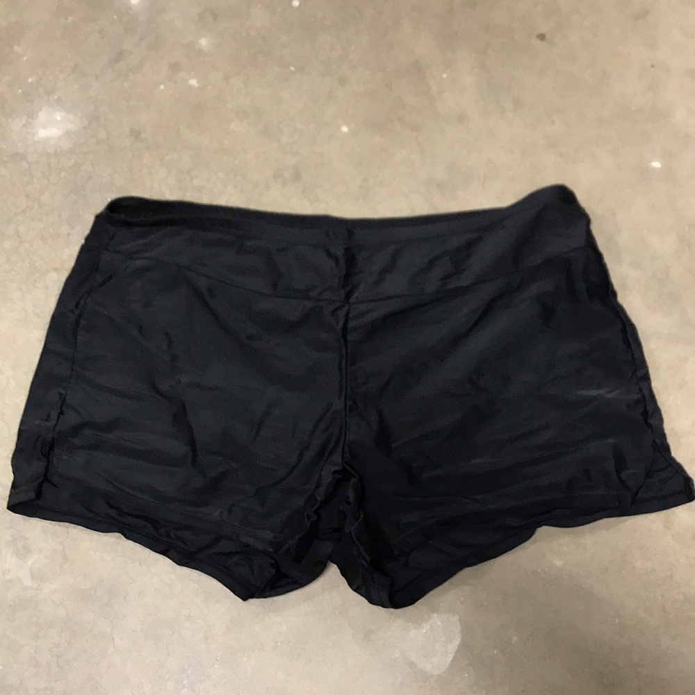 Black swim bottoms.  St. John’s Bay.  Size 12
